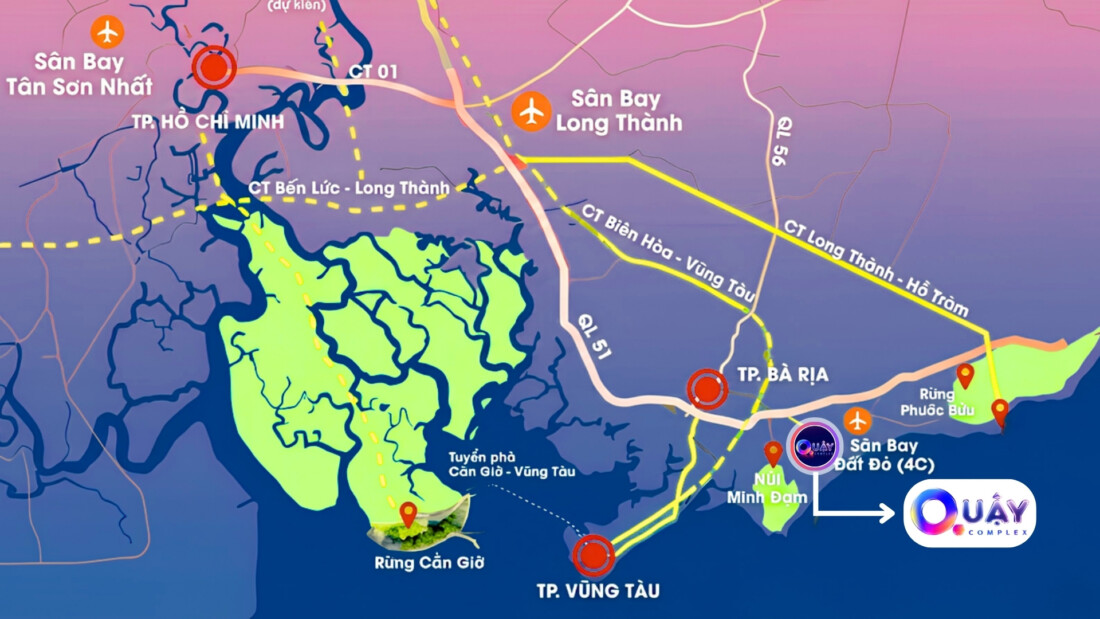 Vị trí chiến lược dự án The Quậy